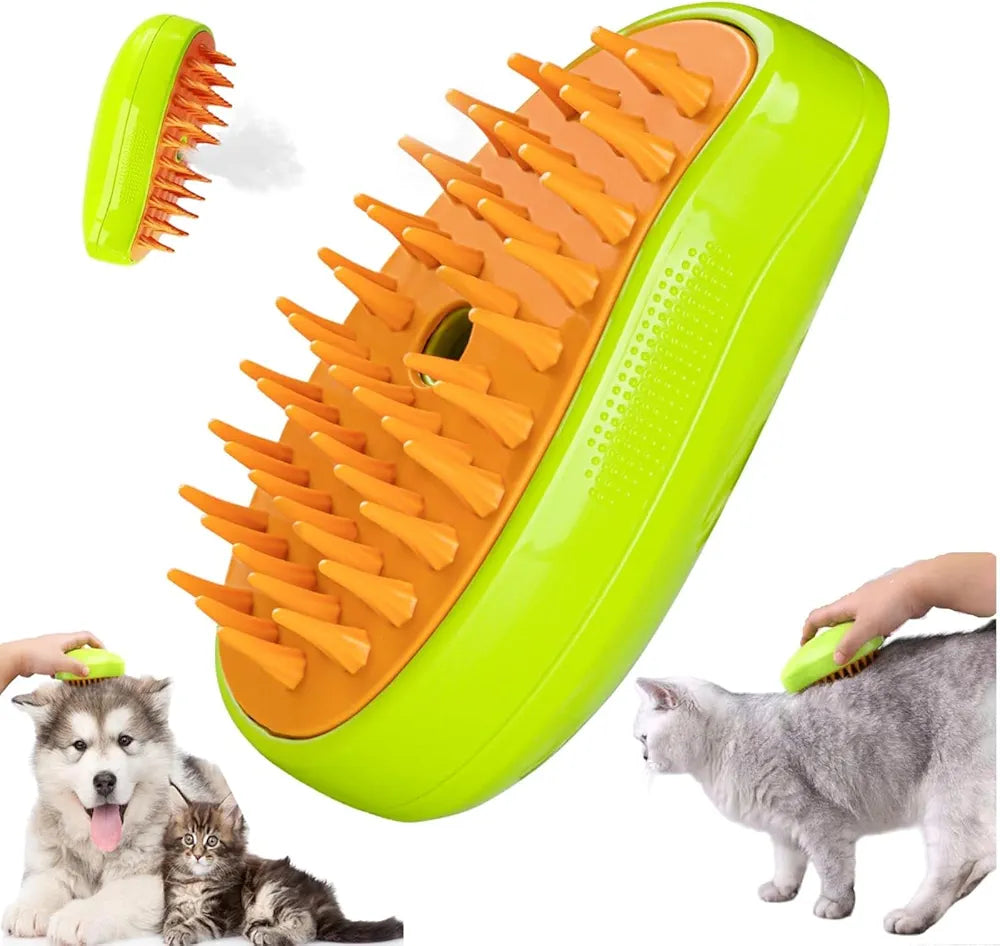 Pet Steam Brush and Hair removal Glow combo
